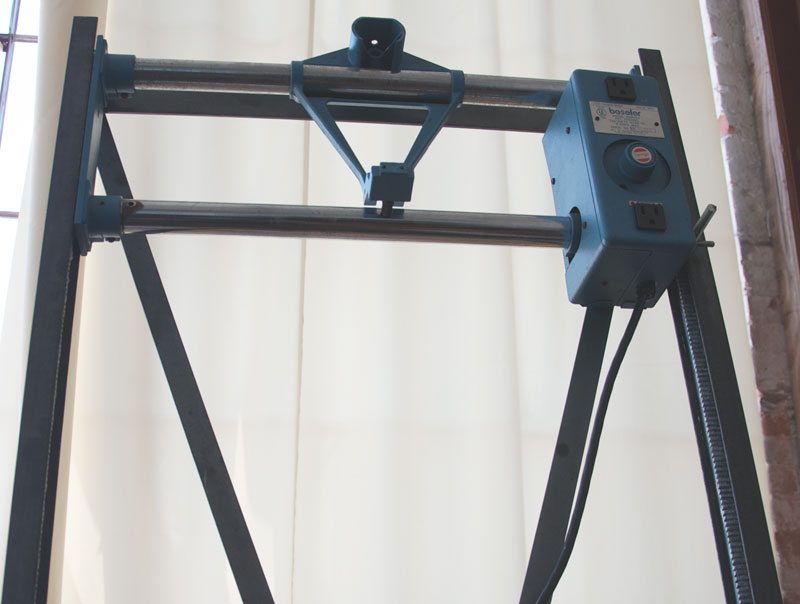 Fig 2. Here you can see the factory carrier sliding between my custom u-channels.